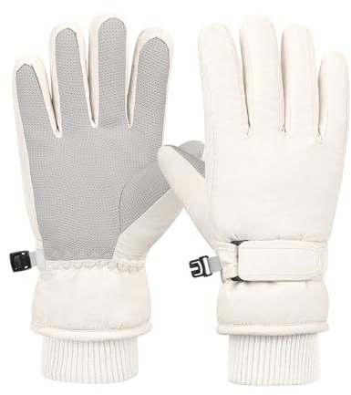 Générique Gants de Ski Enfants, Gant d'hiver en Polaire Chauds pour Garçons Filles, Gants de Neige Imperméable Coupe-Vent pour Snowboarding Skiing Cycling Chic