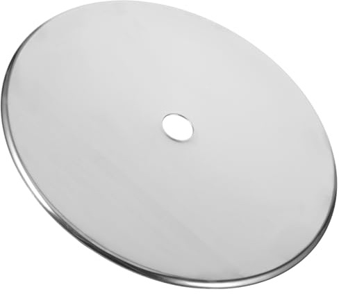 Adattatore per Piastra a Induzione 32,8cm Acciaio Inossidabile | Disco per Cottura, Anello Affondante Argento, Anti-Overflow e Facile Pulizia, per Piano Ceramico Elettrico