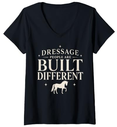 Women's Dressage Diva Dressage Rider Dressage Queen Gift V-Neck T-Shirt