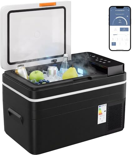 Outsunny Nevera Portátil Eléctrica 30L Refrigerador de Coche 12/24/240V