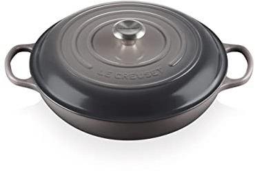 Le Creuset Enameled Cast Iron Signature Braiser, 5 qt., Oyster