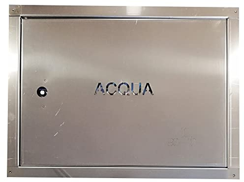 Sportello portello porta inox per contatore acqua (45x60cm)