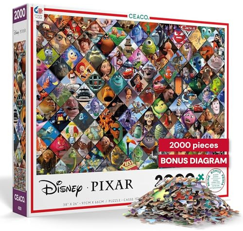 Ceaco Puzzle Disney Pixar Clips 2000pcs New 3502-4