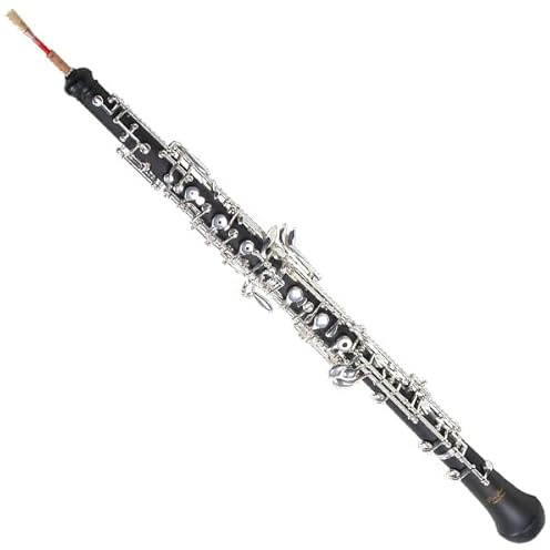Oboe (halbautomatisches System) Ebonit, versilberte Mechanik, mit Tasche & Rohr