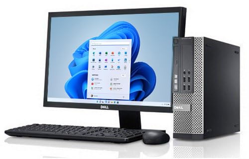 Estación de trabajo genérica Windows 11/128GB SSD / 8GB RAM/Monitor de 22'' / i5 CPU/DVD RW/Kit teclado y mouse/WI-FI ordenador (certificado reacondicionado)