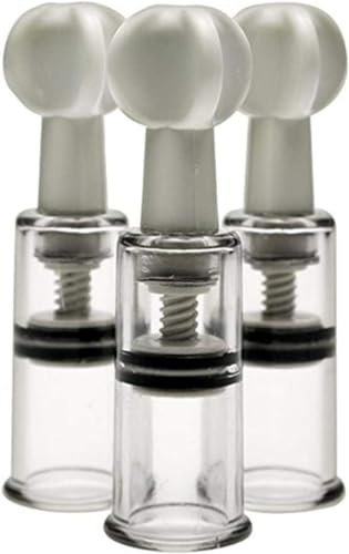 INGKE 3 x Nipple Corrector Cups - Nipple Inverted, Flat and Shy Nipples (White Transparent)