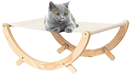 Uozonit Letto per gatti rialzato, Letto per gatti antiscivolo, Letto per gatti a dondolo, Mobili per animali domestici, Amaca per animali domestici, Amaca per gatti, Letto per cani di piccola taglia