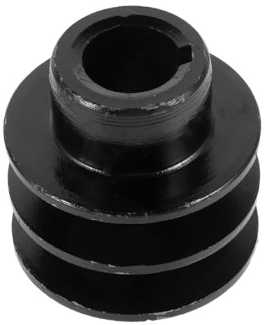 ANDRESLAD Mechanische Gusseisen Riemenscheibe Mit Doppelrille 20mm Achse Feste Bohrung Kleine Riemenscheibe Für Getriebe Und Kraftübertragung