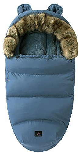 Pram Footmuff,Stroller Padded Footmuff Cover Cosy Toes,Baby Winter Foot Cover,Windproof, Waterproof, Cold Resistant, Washable (Sea Blue)