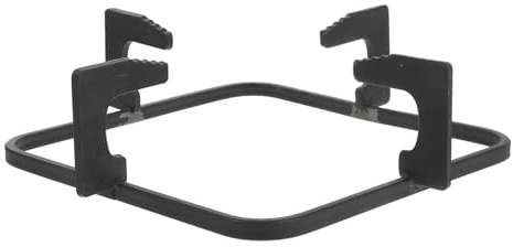 OSALADI Cast Iron Gas Stove Bracket Square Wok Ring Holder, 20.7x20.7x6cm, Non-slip Auxiliary Rack for Household Cooking