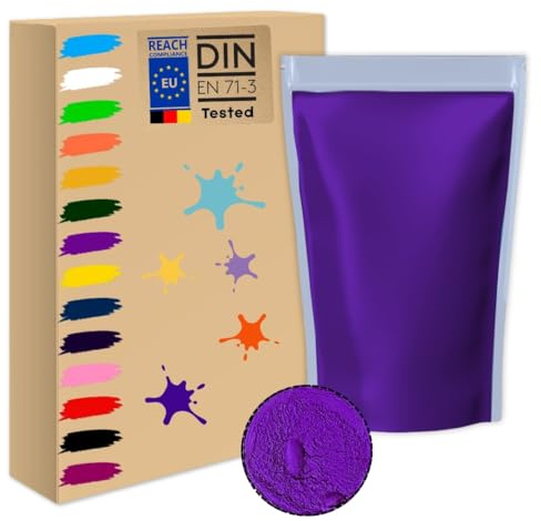 (1 kg di viola scuro) Holi-Gulal, polvere solubile in acqua, servizio fotografico naturale, colori rangoli, polvere arcobaleno, set colorato, animali, baby shower, matrimoni, campi estivi