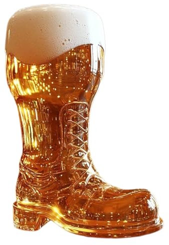 Genérico Taza de botas de vidrio, bota de cerveza de base pesada,Taza de café transparente - Recipiente de agua reutilizable, Stein Drinkware de gran capacidad para el hogar, restaurante