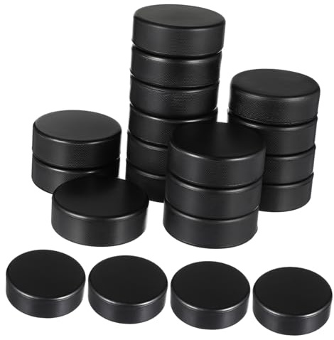 Abaodam 24stücke Teiliges Schaumstoff Eishockey Puck Weiche Sichere Hockey Pucks Für Indoor-Training Geräuschreduzierend Langlebig Und Stoßdämpfend Für Anfänger