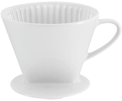 CreaTable, 24598, Serie Nostalgie Kaffeefilter, Kaffeefilter aus Porzellan, spülmaschinengeeignet, Made in Europe