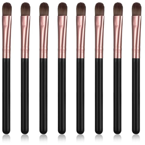 Eyeliner Smudge Brush Pointed Pencil Stick Set, 8Pcs Eye Shadow Brush Eye Shadow Applicator Sticks Pointed Pencil Stick Set, Sponge Applicator for Eyeshadow Eyebrow, Smooth Finish, Comfortable Grip
