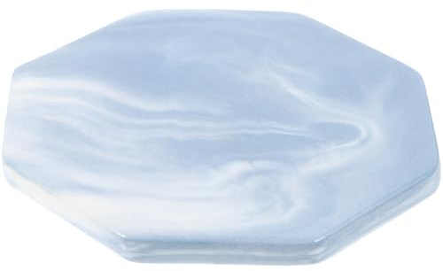 HOODANCOS Plaque Support Octogonale Céramique pour Cachet Cire Pad Scellage Résistant Chaleur Multifonction pour Tampons et Sous- Surface Lisse Antiadhésive