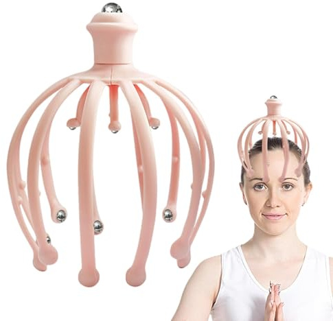 -Huvudmassageapparat, Octopus Claw handverktyg hårbottenmassageapparat | ultra-hårbottenmassageapparat, huvudmassageapparat för avkoppling av hårbotten, massageklor, bärbar massageapparat för