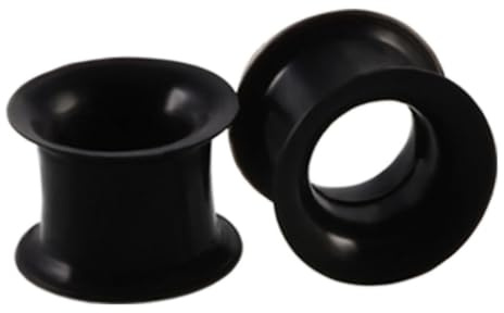 NOLITOY 24 Pièces Tunnels de Chair en Silicone, Écarteurs D’oreille