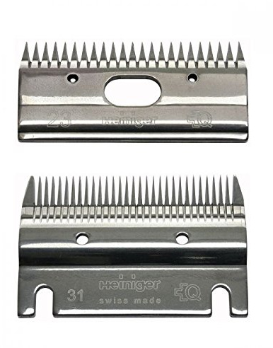 Heiniger Tête pour tondeuse à chevaux, jeu de 23/31 dents, standard de rasage Swiss-Made, pour professionnels et chevaux vierges
