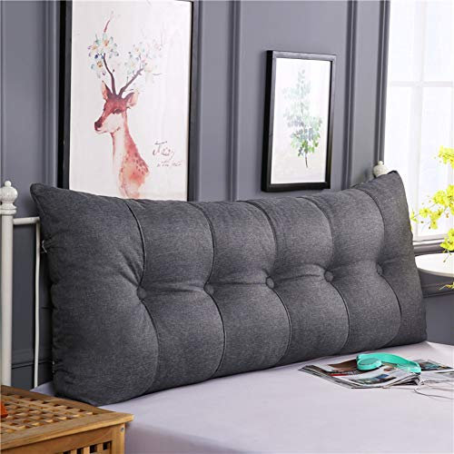 AMYDREAMSTORE Rechteckige Bett Rückseitige Kissen keilkissen, Dreieckige Lesung rückenlehne Polster Polstermöbel Für Sofa-Bett tagesbett-F 20x60x200cm(8x24x79)