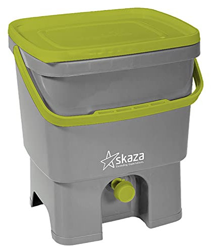 Organko Kitchen Composter - Grey & Green (NO Bran)