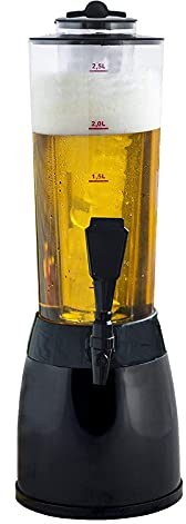 LJJ Dispensadores De Cerveza, Barriles De Cerveza, Barriles De Cerveza con Grifos De Cerveza, Dispensadores De Cerveza, Dispensadores De Bebidas para Reuniones Familiares (2.5l)