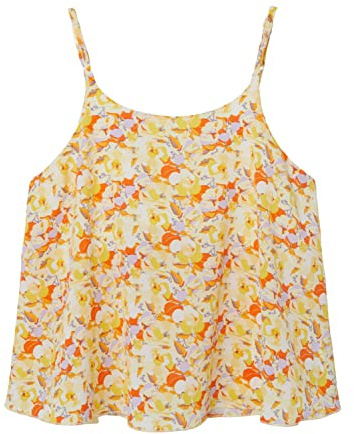 NAME IT Mädchen NKFVINAYA Singlet TOP HHHHH T-Shirt, White Alyssum, 122W / 128L
