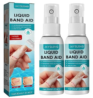 Skin Liquid Plaster - Wound Spray - Liquid Aid Liquid Bandage Spray - Liquid Bandage Spray Liquid Skin Bandage - Waterproof and Breathable Quick Dry Liquid Bandage Transparent Wound Stick
