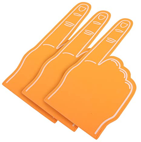 ifundom 15stücke Schaumstoff-Finger Orange Für Sportveranstaltungen Cheerleading Und Fans Kreative Requisiten Für Lebendige Bei