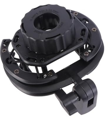 Toyvian Soporte para Micrófono de Condensador Araña Antivibración, Montaje Ajustable en Negro para Estudio, Transmisión y Grabación Profesional de Audio