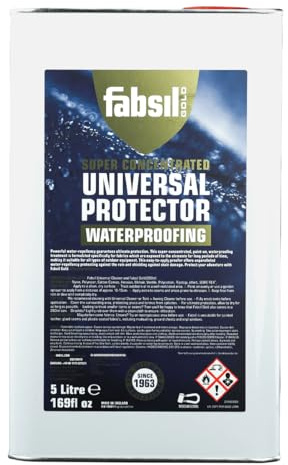 Fabsil Gold Universal Protector | 5 Litre | Super-concentrated, paint-on waterproofer for tents, awnings, gazebos and garden furniture