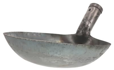 BESPORTBLE Metal Dung Scoop for Garden Bin and Compost Bin Garden Reusable Dung Ladle and Muck Cleaning Shovel Large Ladle for Scoop