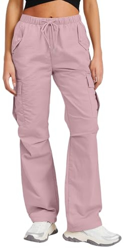 Damen Regenhose wasserdichte Fahrrad Überziehhose Winddichte Leichte Outdoorhose Weites Bein Softshellhose Schnelltrocknend Wanderhose Cargohose Trekkinghose Mit Reißverschlusstasche