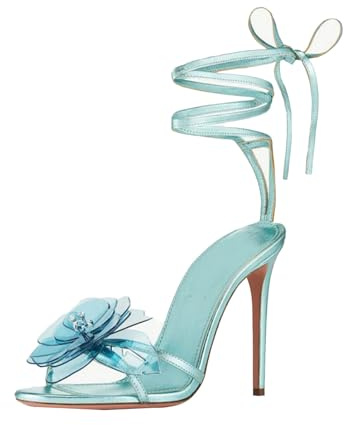 Talons Hauts Sandales High Heels Talons Aiguilles Brides Femme Bout Rond Chaussures Mariée 12 Cm-Blue||41 定制不退换
