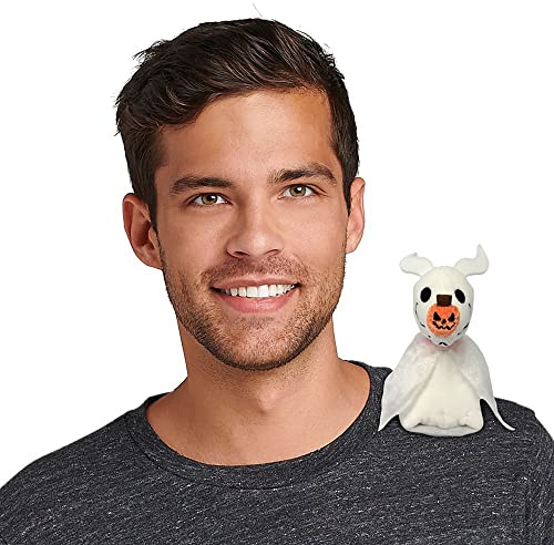 Disney Store Official Zero Light-Up Plush Stuffed Animal - Tim Burton's The Nightmare Before Christmas Character with Magnetic Pad - Soft, Fuzzy Fabrics, Perfect Disney Toys for Kids
