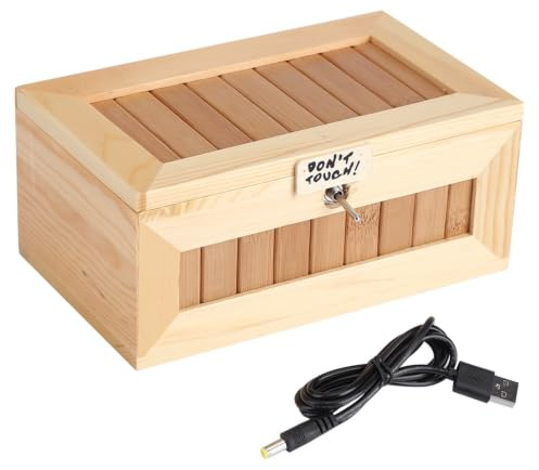 ZenithAur Box Box Toy - Funny Wooden USB Electronic Box Interactive Stress Relief Toy Gest pour la décoration de Bureau et de Bureau
