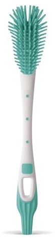 MAM Soft Brush Flaschenbürste | extra-weiche Borsten | Bürste passend für Jede Flaschenform | spezielle Saugerbürste für die Reinigung von Saugern | Mint