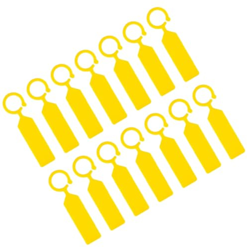 Générique 200 Étiquettes Plastiques Jaunes pour Jardinage Petites Étiquettes Suspendues en Polypropylène Résistantes aux Intempéries Plaques D’Identification pour Plantes Arbres et