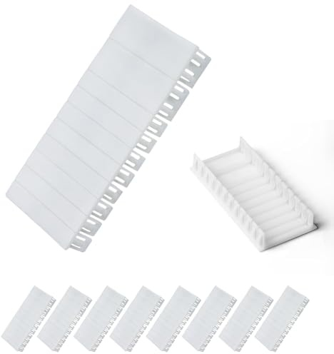 12 Stück Abdeckstreifen für Sicherungskasten, Stück Abdeckstreifen für Sicherungskasten Kompatibel mit F-Tronic, Hager, Hensel, etc. Modulsteckplätze Teilbar und kombinierbar Blindabdeckung für Stromk