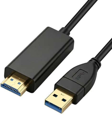 Cable USB 2.0 a HDMI 1.8m 1080P Compatible con Windows 11/10/8/7