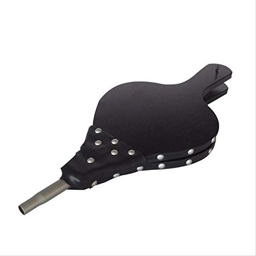 Chimney Bellows Wood Bellows Fireplace Bellows Fireside Blower Lighter Camping Barbecue Stove Chimney Fire Pit for Home Di Y Express Accessories Black Dust Removal 45 X 19.5Cm