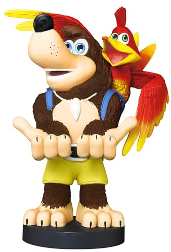 Exquisite Gaming: Rare: Banjo-Kazooie - Original Mobile Phone & Gaming Controller Holder, Device Stand, Cable Guys, Licensed Figure Small | Officially Licensed 8.5-inch Heavy Duty PVC Statue for Retro Gamers, Compatible with Most Remotes and E-Book Readers