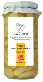 El Navarrico - Dicke Bohnen Extra naturbelassen | Traditionelle Landwirtschaft | Natürlich und frisch | 700 gr - Glas