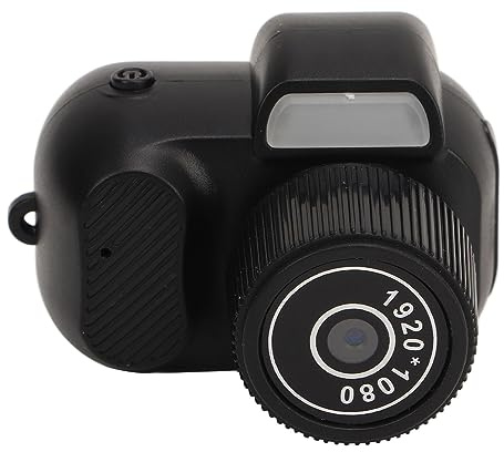 Piccola Fotocamera Digitale, Videocamera HD 1080P con Schermo da 0,96 Pollici, Angolo di Visione di 90 Gradi, per Fotocamera per Bambini, Loop di Supporto per Videocamera