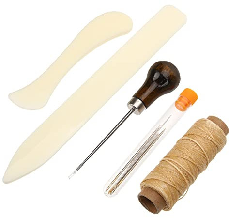VILLFUL Leder Werkzeug 107 Stück Selbstgemacht Lederhandwerk Starterkit Mit Nadeln Für Handnäharbeiten Reparatur Ledersofa Leder Rucksack Zubehör