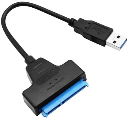 USB 3.0 to SATA Adapter Cable,SATA to USB for 2.5 SSD HDD Drives - SATA to USB 3.0 External Converter and Cable for PC, Laptop, HDTV, Mobile Hhone, Tablet, etc(Black)