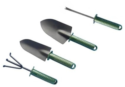 CAXUSD 4-Teiliges Set Handgrubber für den Garten Mini-Gartengerät Gartenschere multifunktionswerkzeug Mini-Indoor-Gartenwerkzeug draussen Gartenwerkzeuge Spatel einstellen Kind