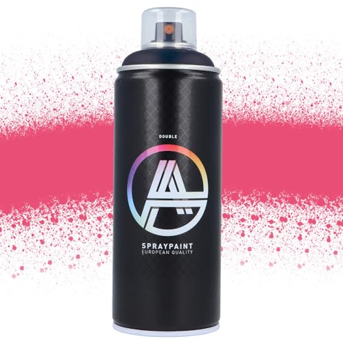 Double A Spraypaint Sprühdose 400ml Sprühfarbe Acryllack Sprühlack matt hochdeckend DIY Kunststoff Metall Möbel Deko (DA-354 Pink Coral)