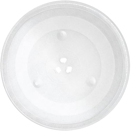 Mikrowellenteller-Ersatz – Mikrowellen-Glas-Drehteller, 24 cm Mikrowellen-Glas-Tablett, hitzebeständig, lebensmittelechte Backöfen, Glasplatte, -Kochtablett für Mikrowelle und Backofen