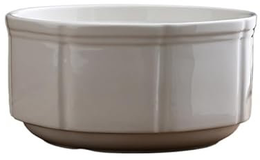 RKVXCJHDR Insalatiera Hotel Ceramica Zuppa Bowl Bianco Insalatiera Ristorante Antipasto Ciotola Dessert Ciotola Grande Insalata Ciotola